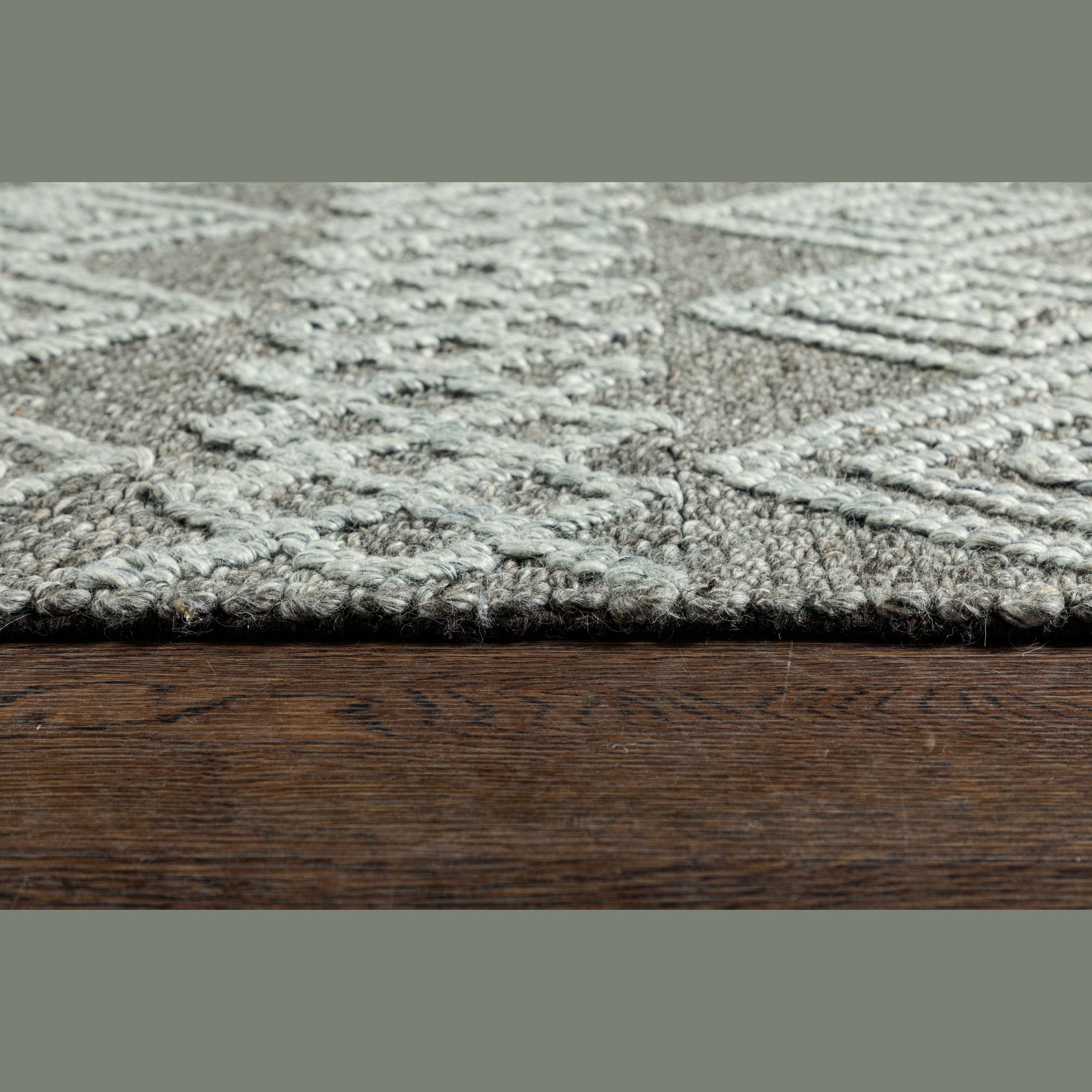 Fintona Hand Woven Rug Raven/Fog