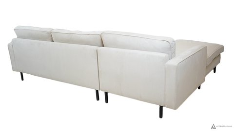 Fiona Reversible Sectional -Corduroy Ivory