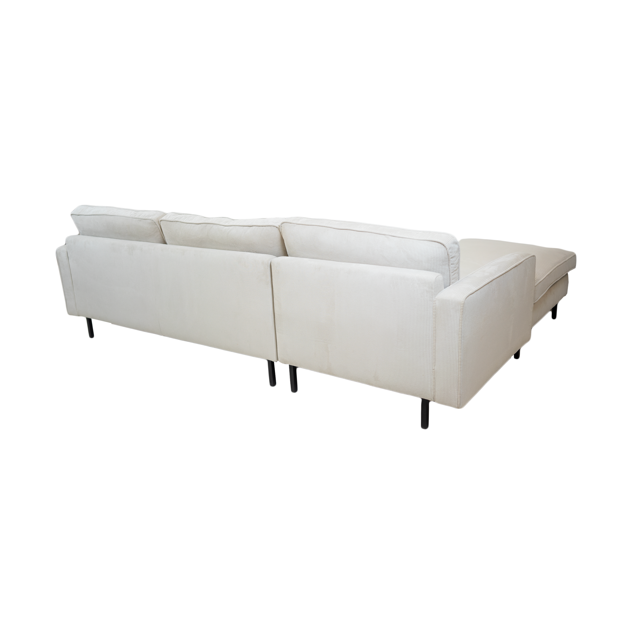 Fiona Reversible Sectional -Corduroy Ivory
