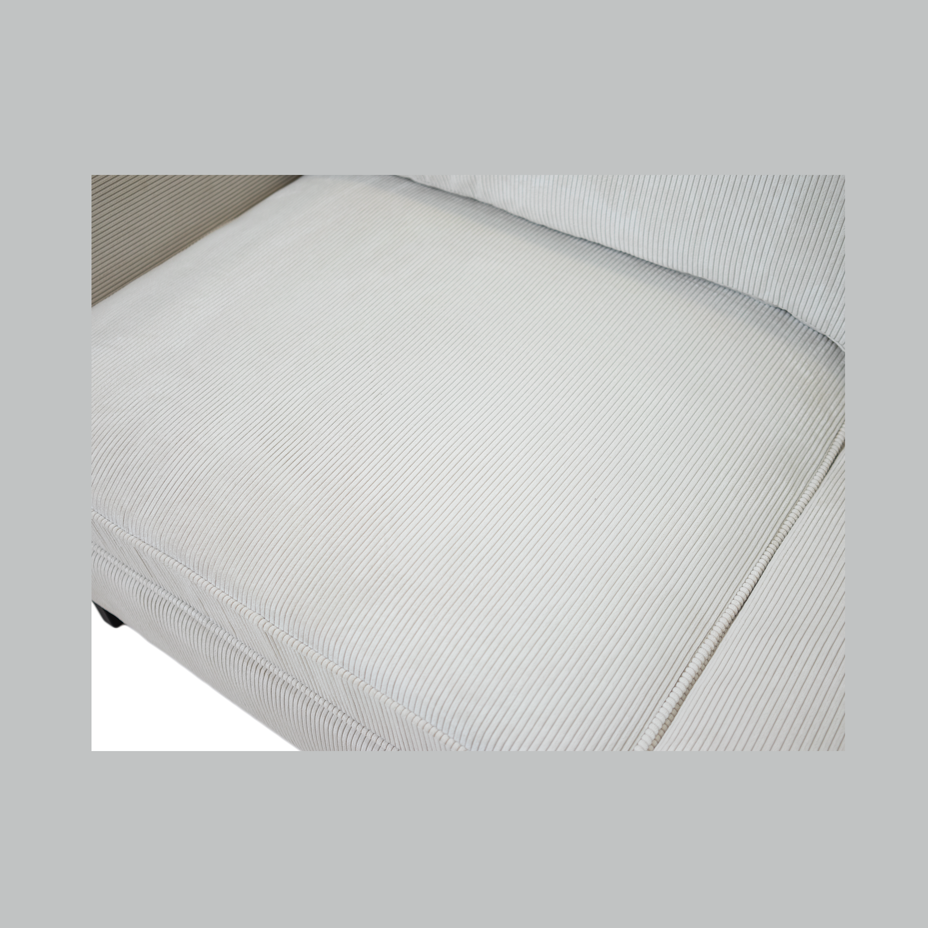 Fiona Reversible Sectional -Corduroy Ivory