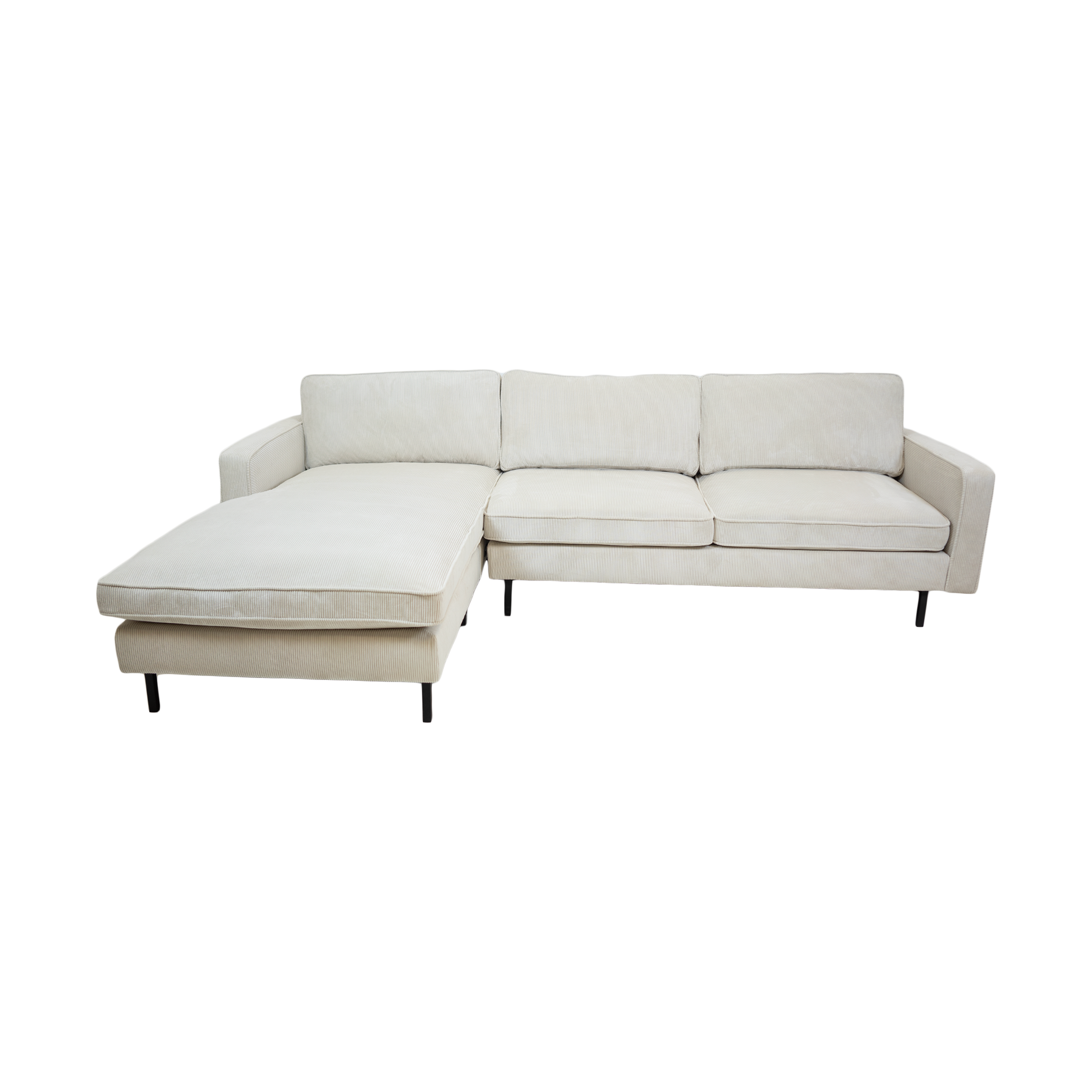 Fiona Reversible Sectional -Corduroy Ivory