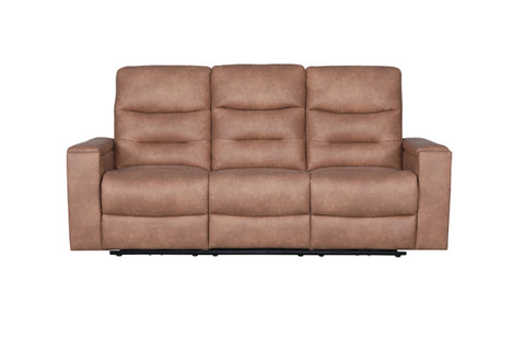 Roche Power Recliner Sofa - Steam Brown by Accents At Home