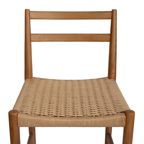 Jakarta Dining Chair - Walnut/Natural Woven Seat
