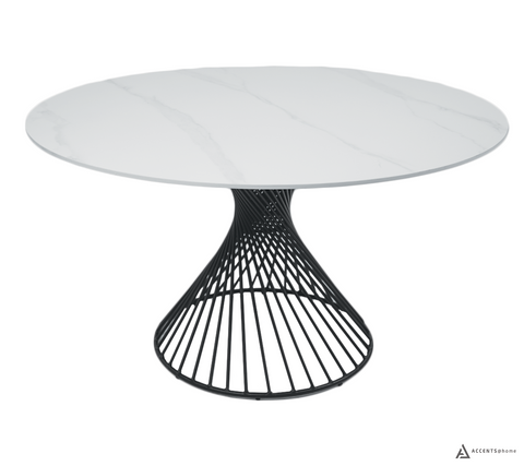 Josie 53” Round Sinterered Stone Dining Table