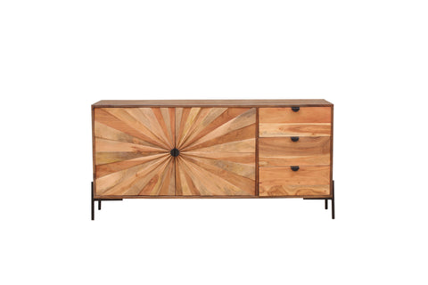 FITNIA SOLID WOOD SIDEBOARD CABINET
