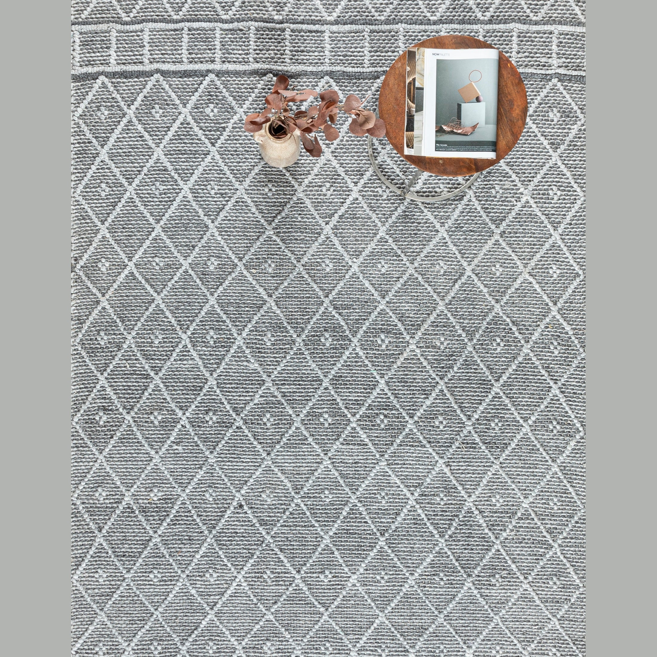 Labin Hand Woven Rug Graphite/Silver