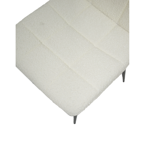 Lucas Fabric Dining Chair - Pearl Boucle