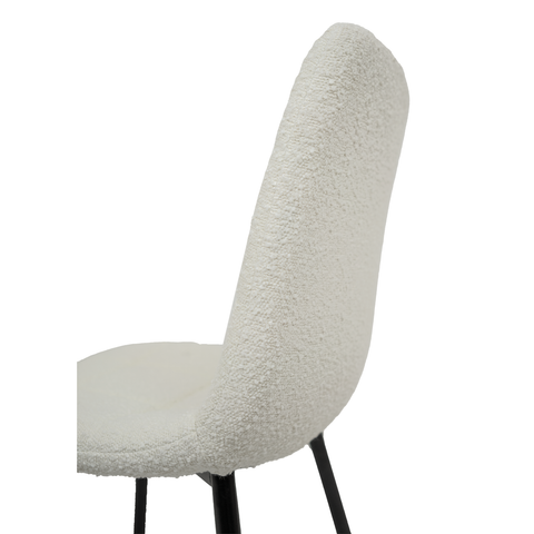 Lucas Fabric Dining Chair - Pearl Boucle
