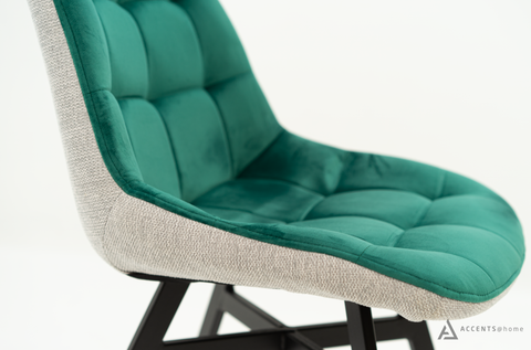 Miller Dining Chair - Green/Grey