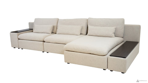 Morgan 3pcs Modular Sectional (Small) - Cream