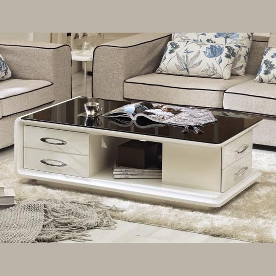 Nora High Gloss White Coffee Table