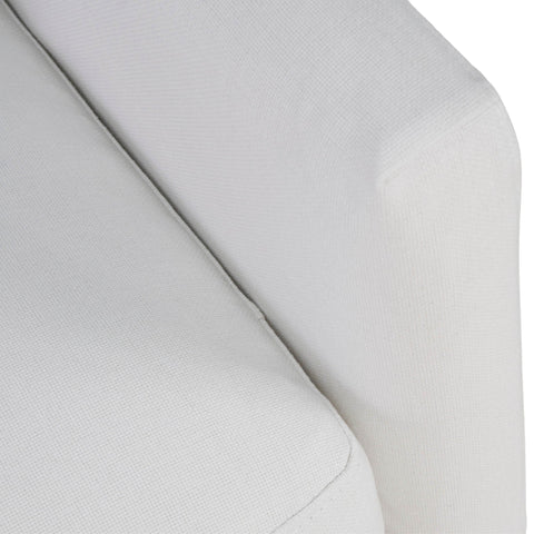 Heston Club Chair - White Linen