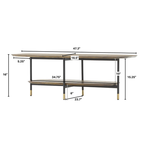 FLOOR MODEL Ridge Coffee Table