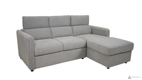 Renato Sleeper Sectional - Right Chaise - Grey