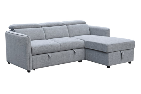 Renato Sleeper Sectional - Right Chaise - Thora Stone