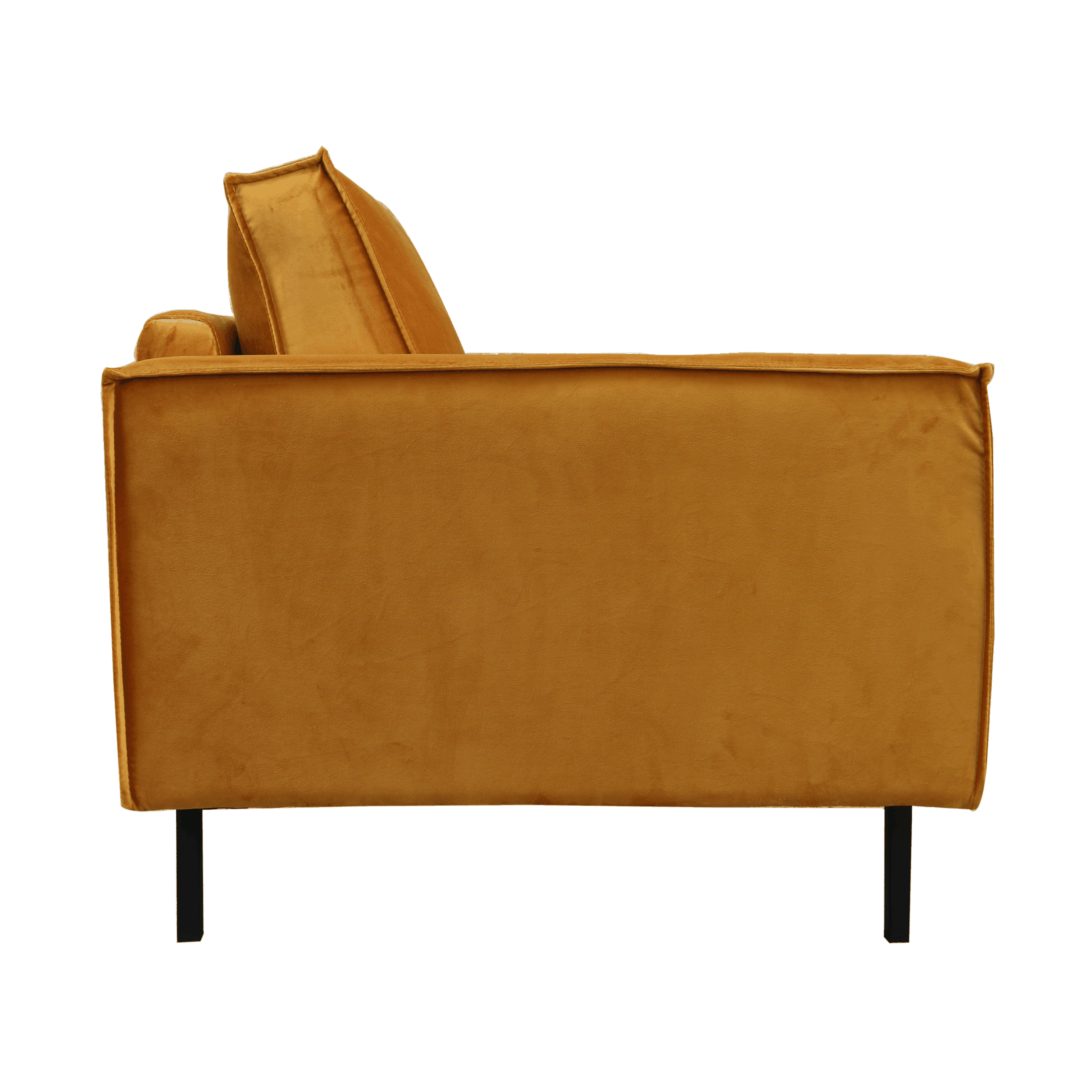 FLOOR MODEL Echo Velvet Accent Chair - Golden