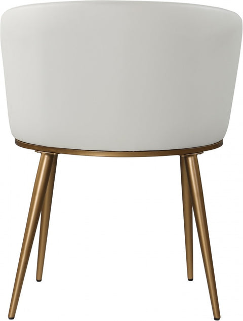 Skylar Velvet Dining Chair beige back