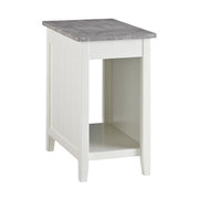 Diamenton Chairside End Table with USB Ports & Outlets