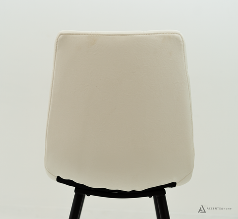 Floor Model Teena Faux Leather Upholstered Side chair - White