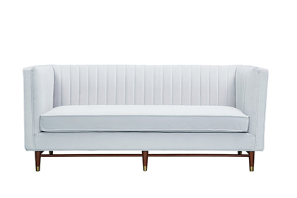 LUIGI Mid Century Velvet Loveseat - Mercury