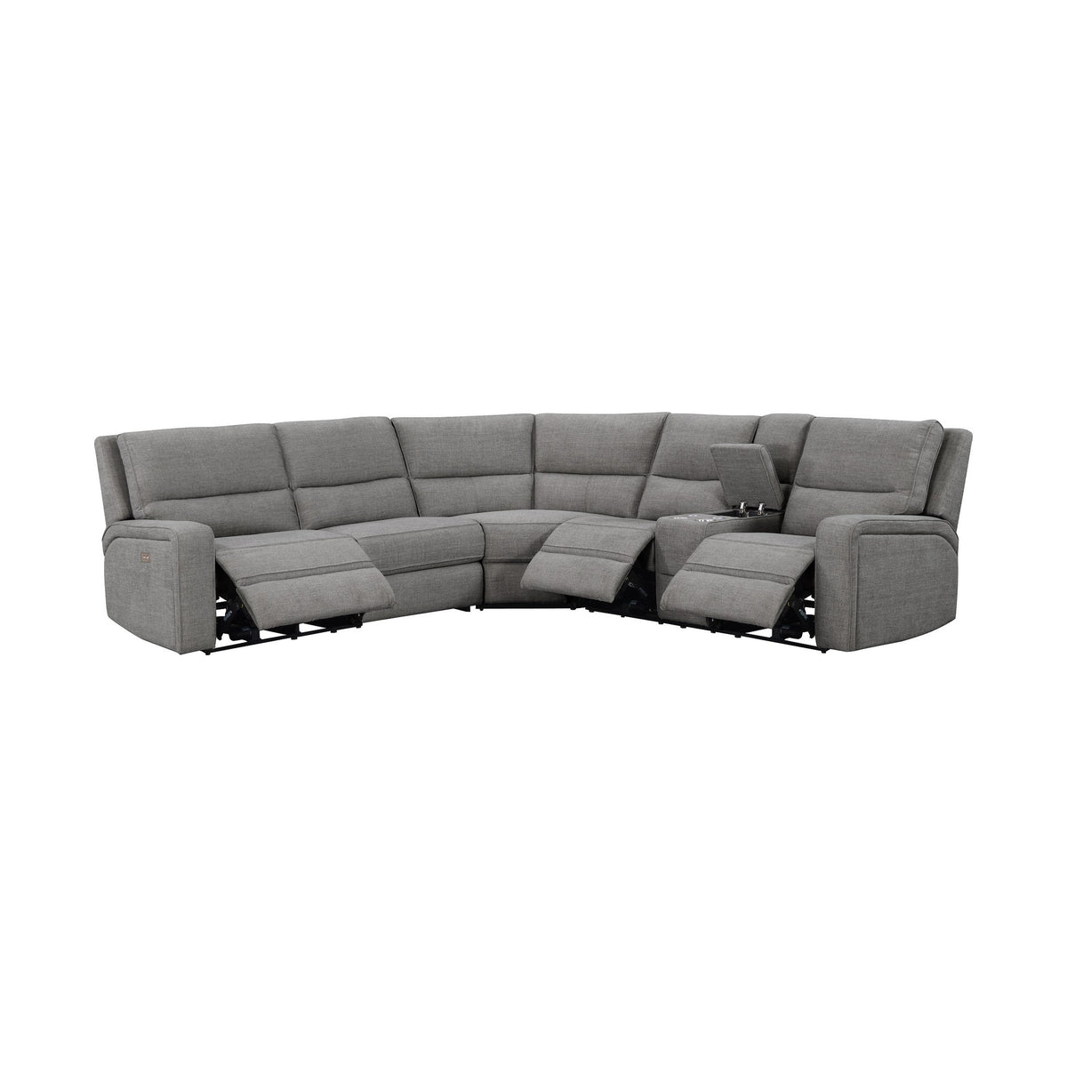 Medford Power Recliner Sectional - Charcoal