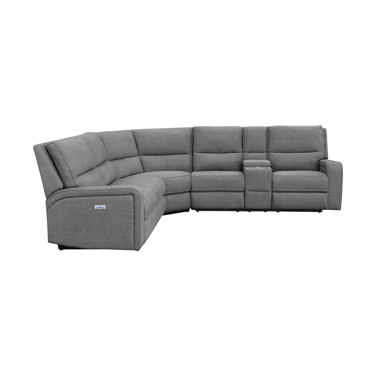 Medford Power Recliner Sectional - Charcoal