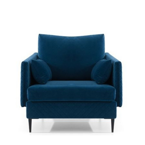 Nico Fabric Chair-Blue