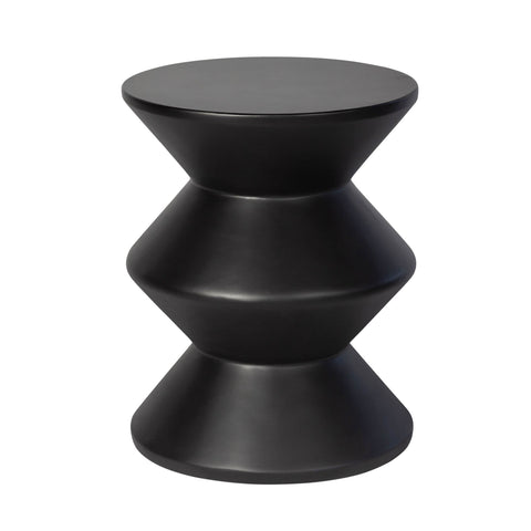 Concrete Inverted Side Table - Black