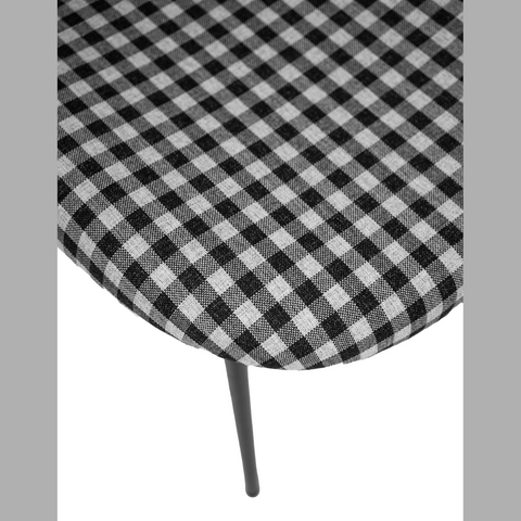 Vashi Dining Chair - Black 'n White Plaid