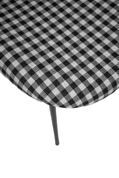 Vashi Dining Chair - Black 'n White Plaid