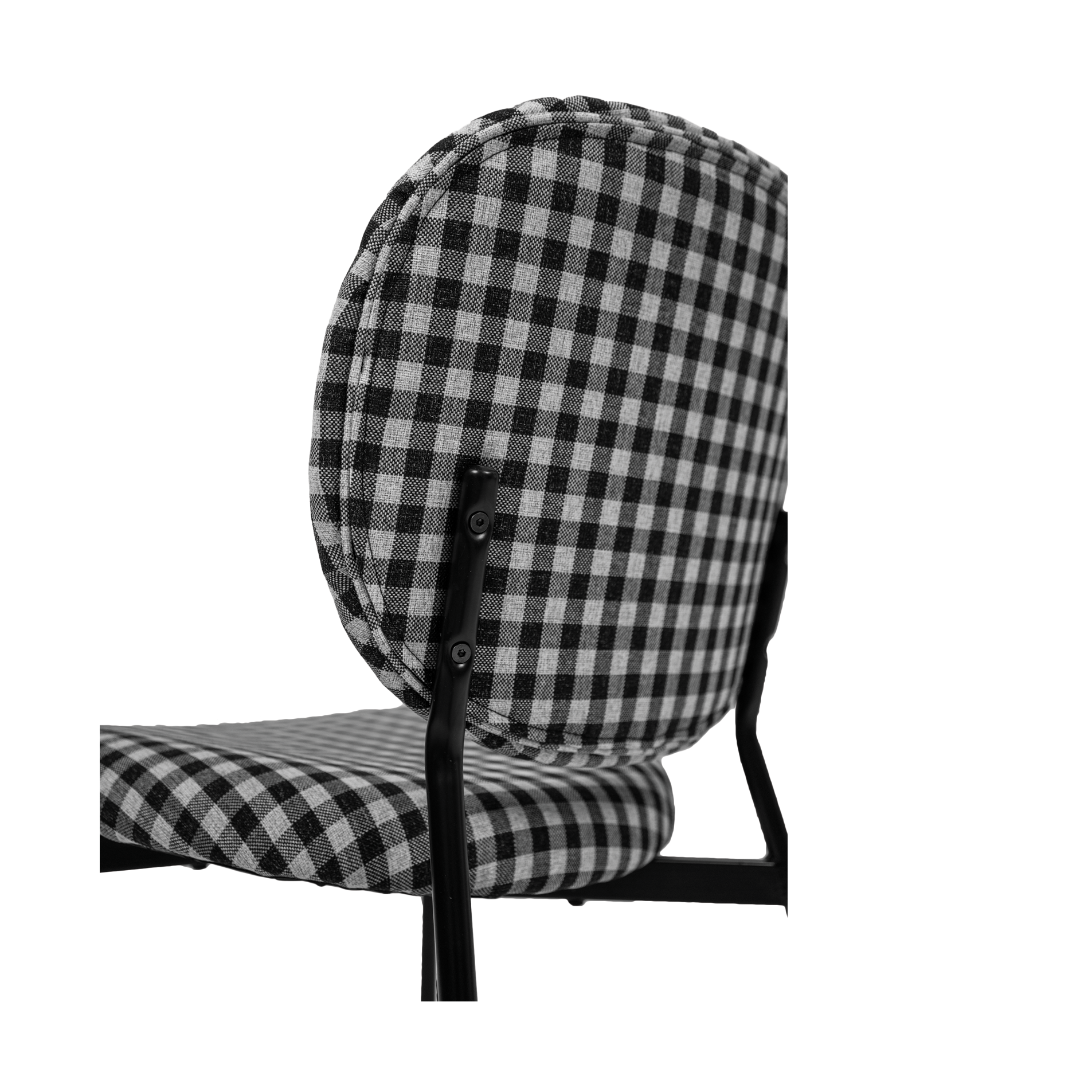 Vashi Dining Chair - Black & White Plaid