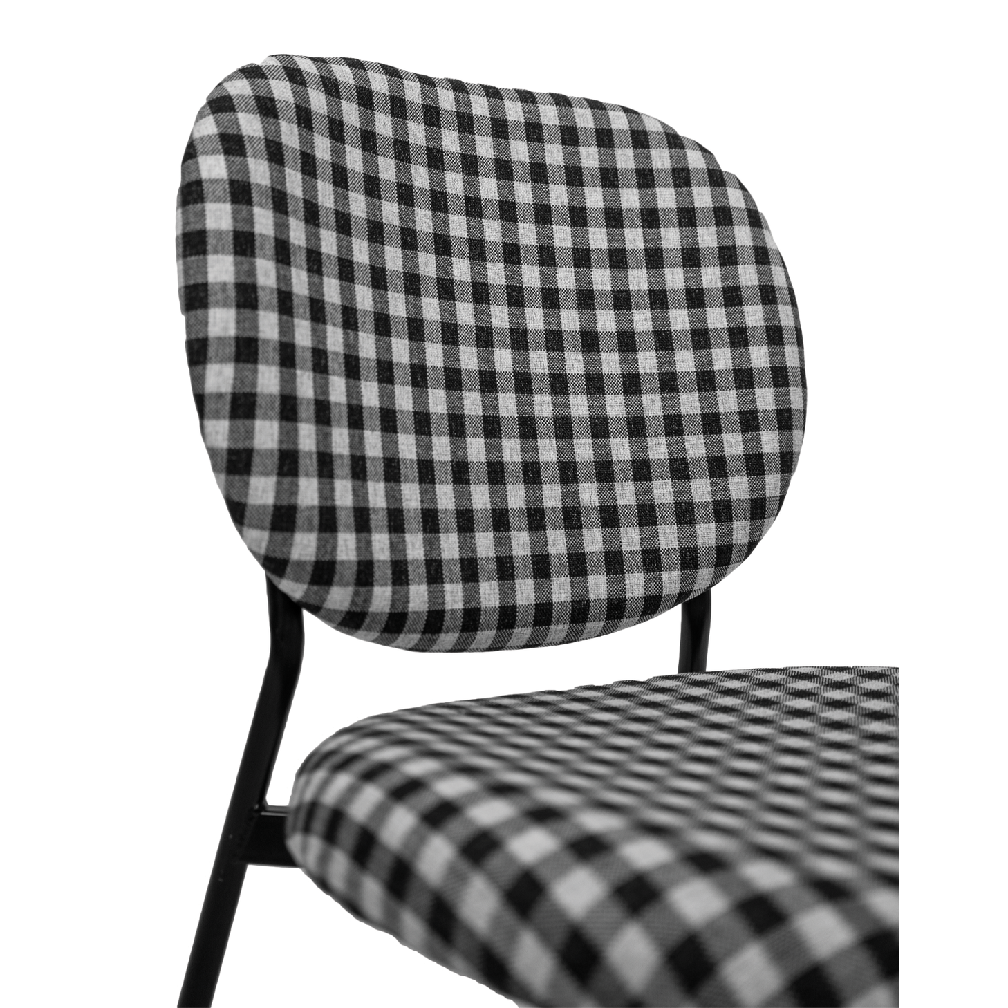 Vashi Dining Chair - Black & White Plaid