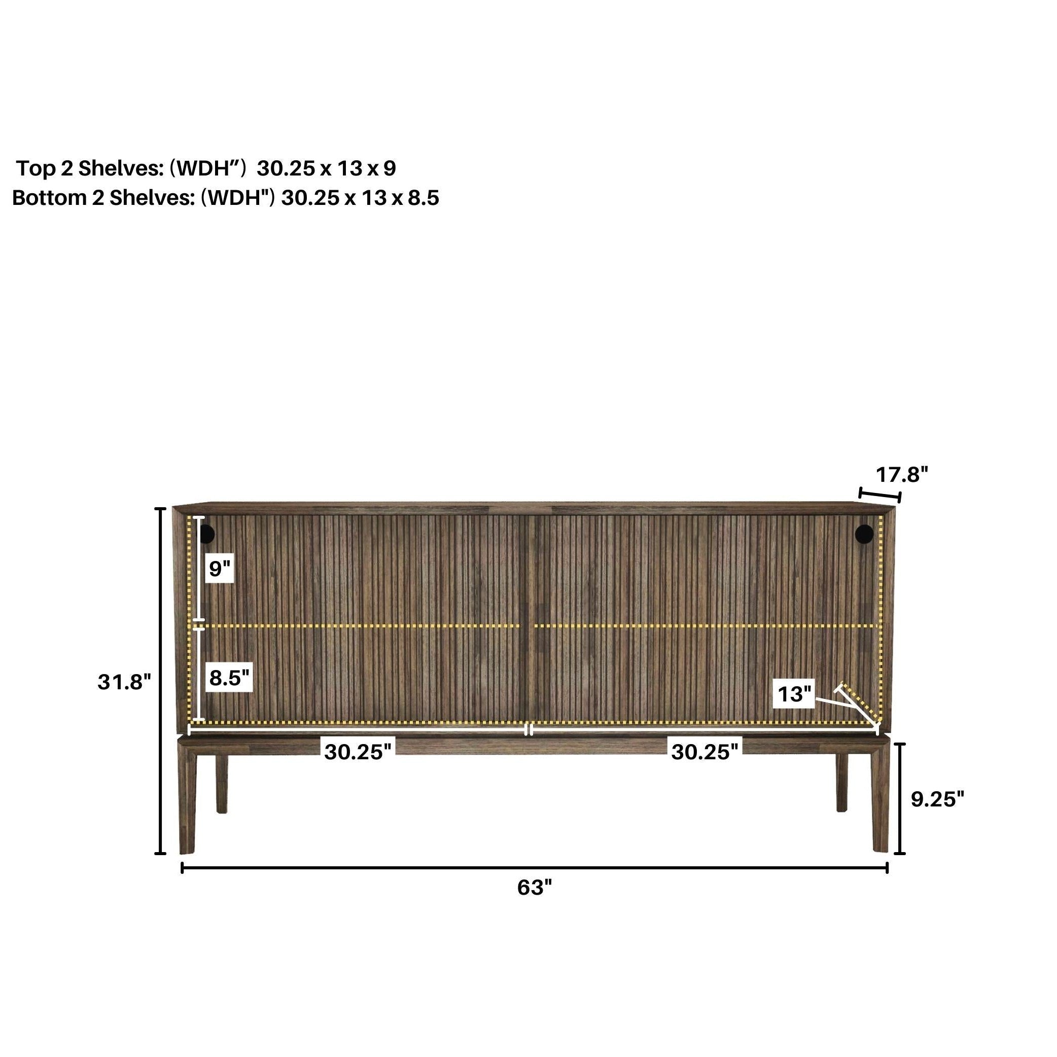 West Sideboard 2 Sliding Doors