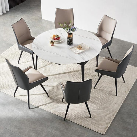 Jess 2.0 Round Extendable Dining Table - White