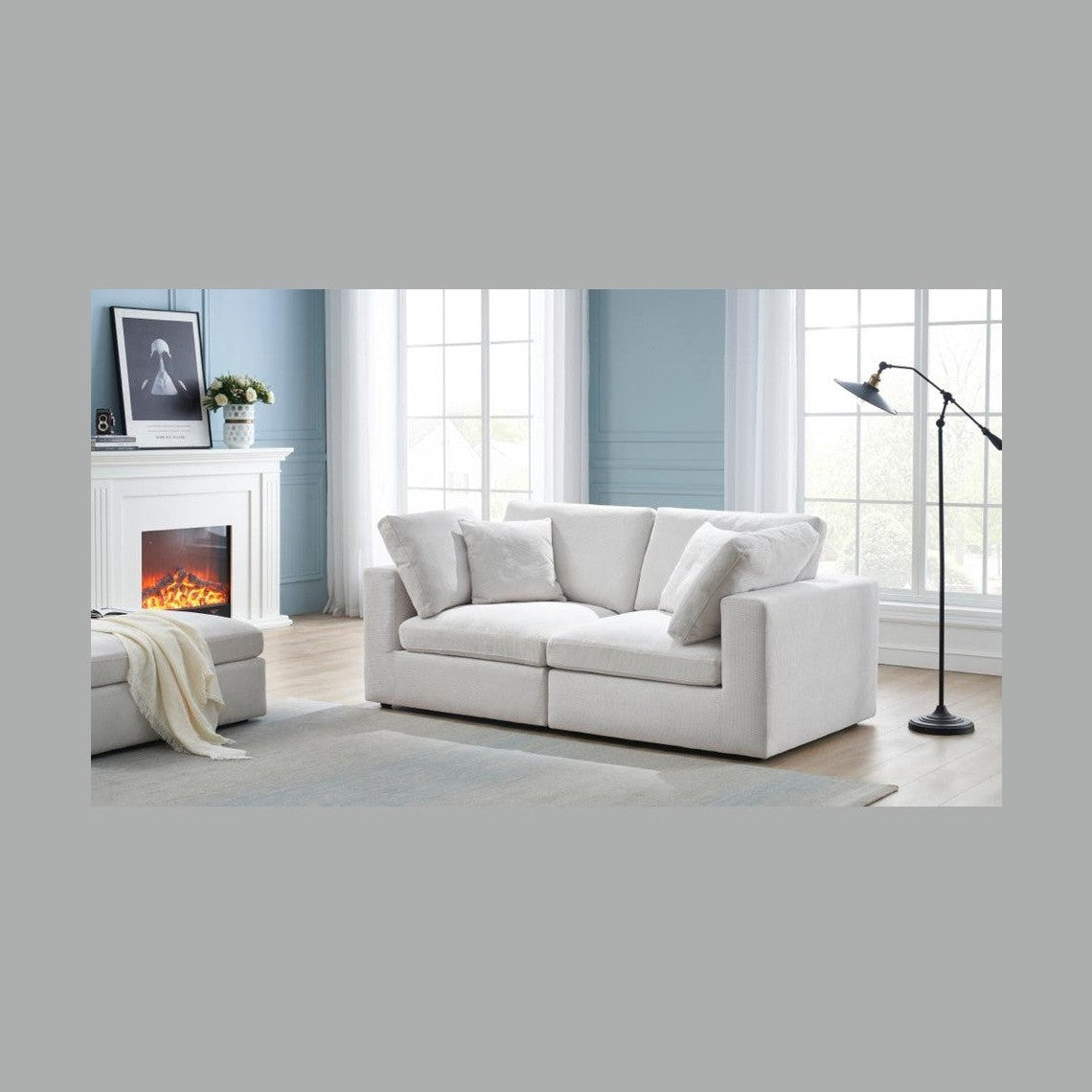 Blanca Modular Fabric Corner Chair