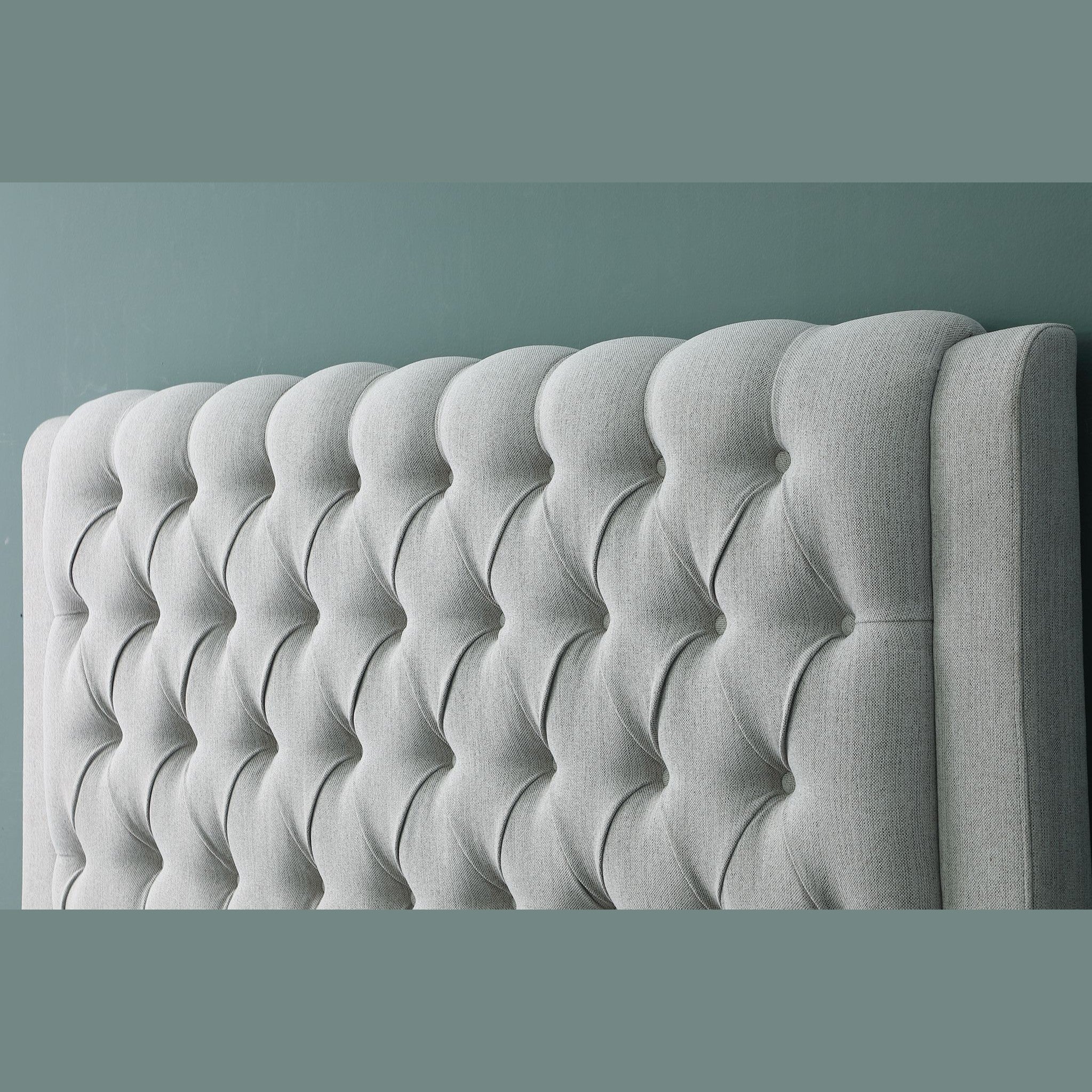 Austin Storage Platform Bed w/ Premium Fabric - Stone