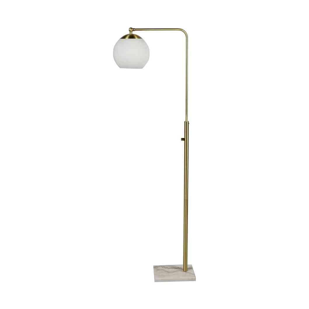 Sphere Antique Brass Floor Lamp