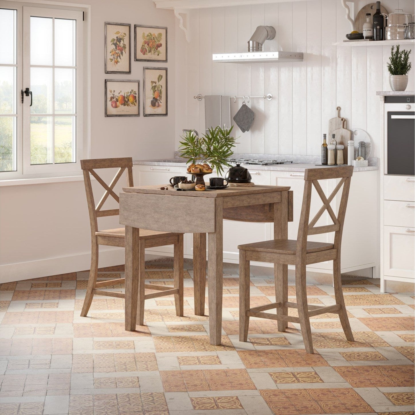 X Back Counter Stool