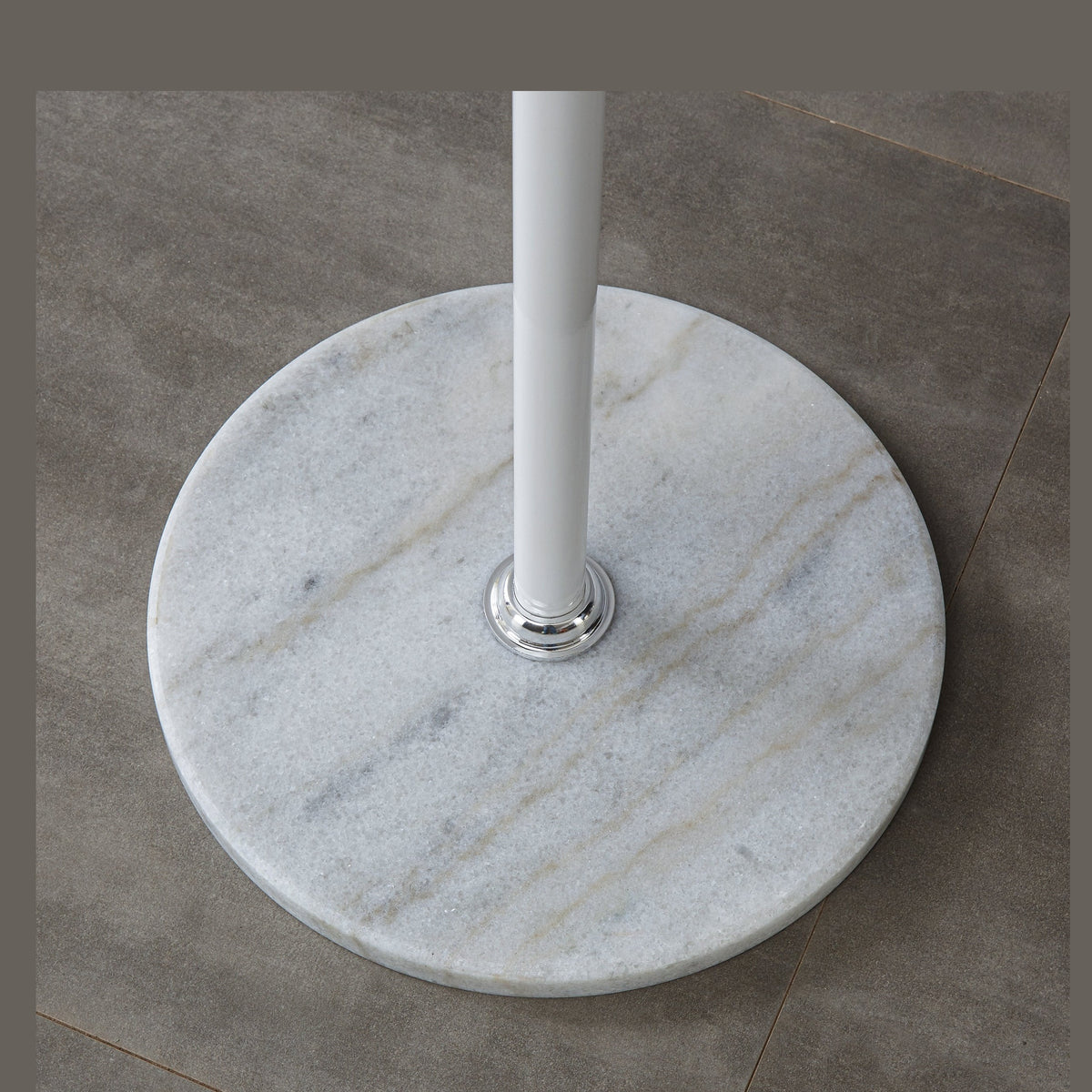 White Coat Rack with Marble-White