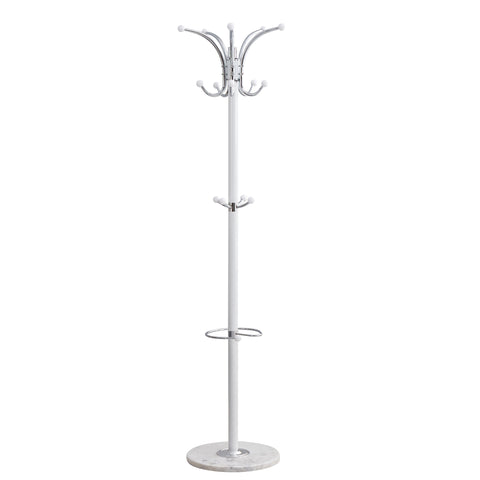 Sachs Coat Rack with Marble base-White