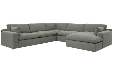 Elyza 5-Piece Sectional with Right Chaise