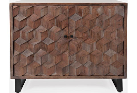 Geometrix 2-Door Accent Cabinet