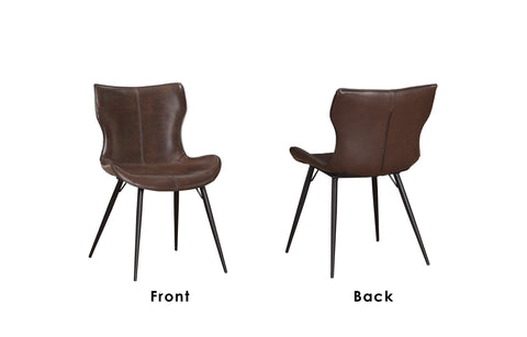 Maxwell Leatherette Metal Leg Chair  - C1-MX451S