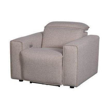 Regis Power Reclining Chair - Light Brown
