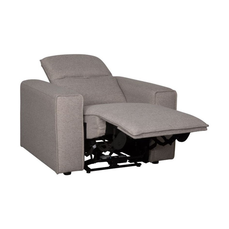 Regis Power Reclining Chair - Light Brown