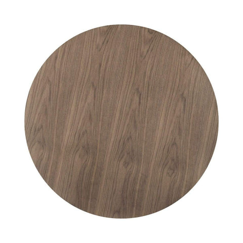 Clora Round Dining Table Walnut And Black 40"