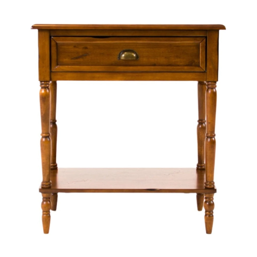Single Drawer Hall Console Table - Honey (5349734875289)