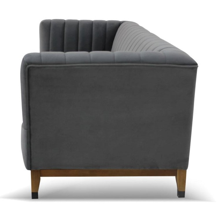 Dolce Apartment Sofa - Velvet Grey