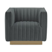 Elba Mid Century Chair - Velvet Grey