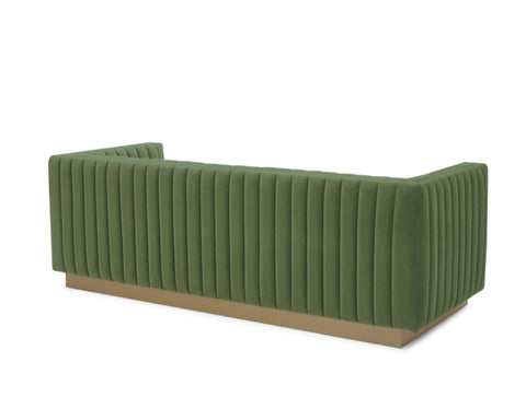 Elba Mid Century Sofa - Velvet Green